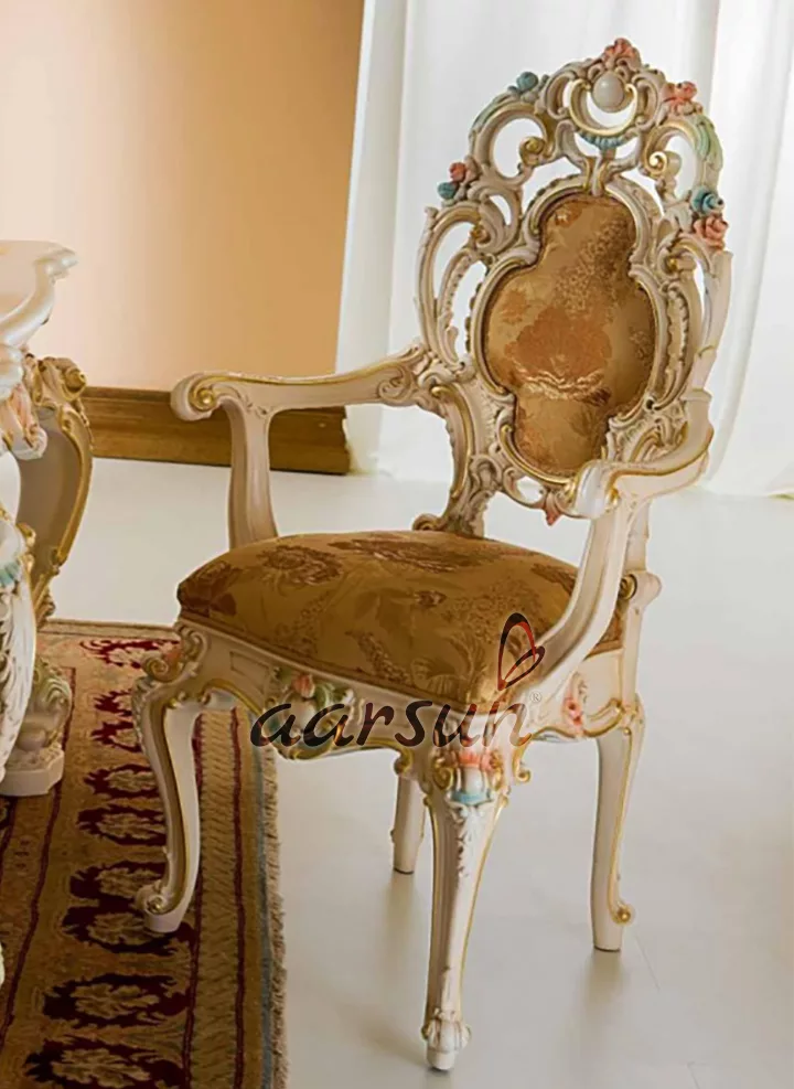 8 Seater Royal Dining Set – Dual Tone Tipping view 3