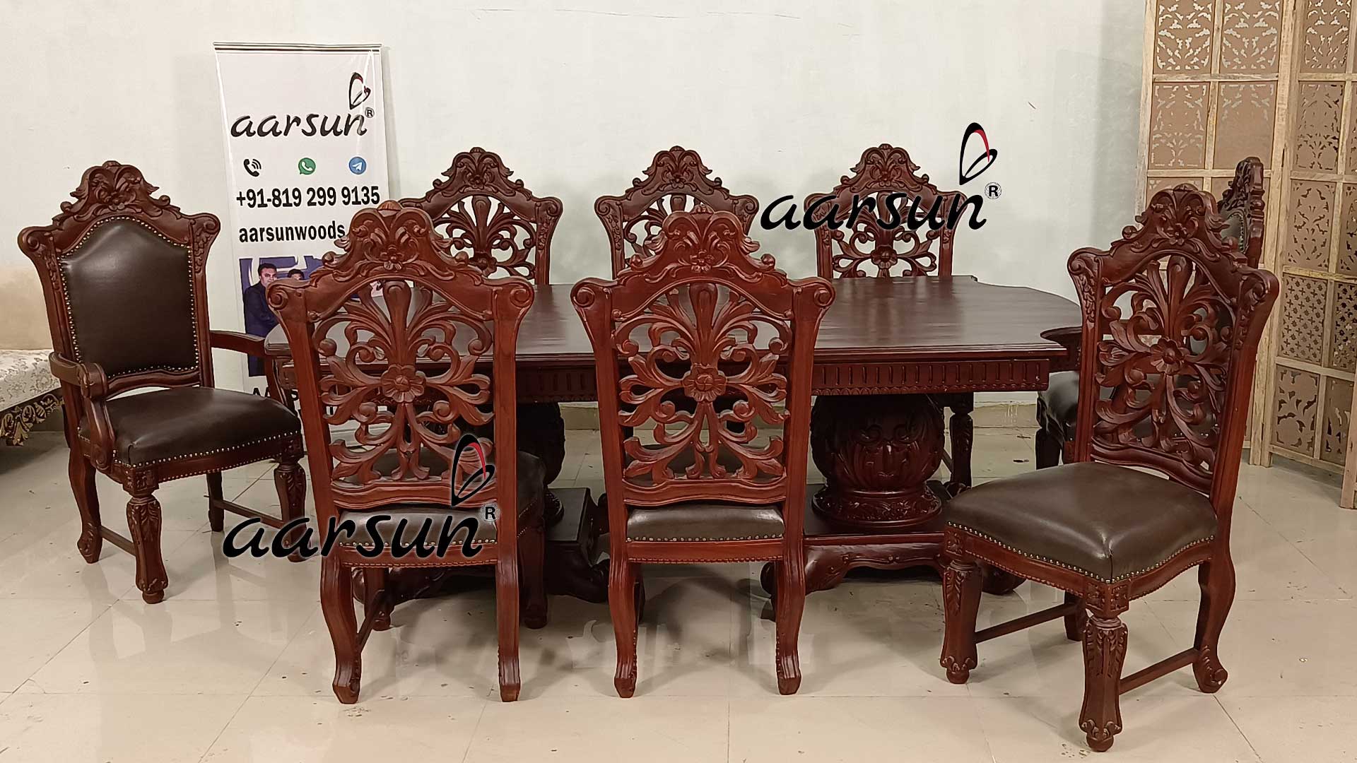 Classic Style Wooden Dining Set view 6