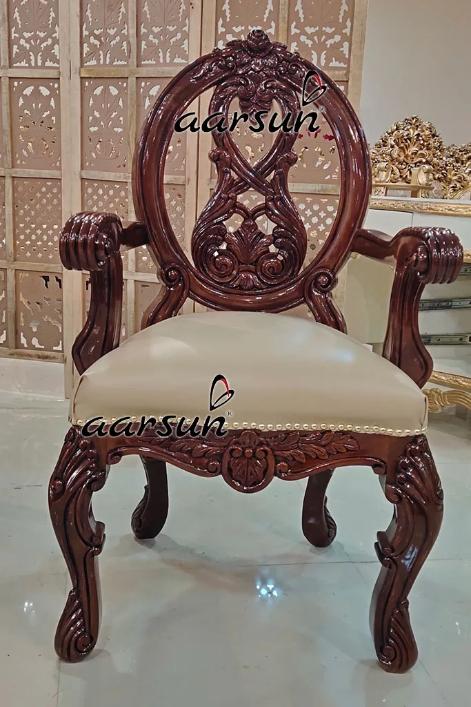 6 Seater Dining Set in Dual Tone Finish view 4