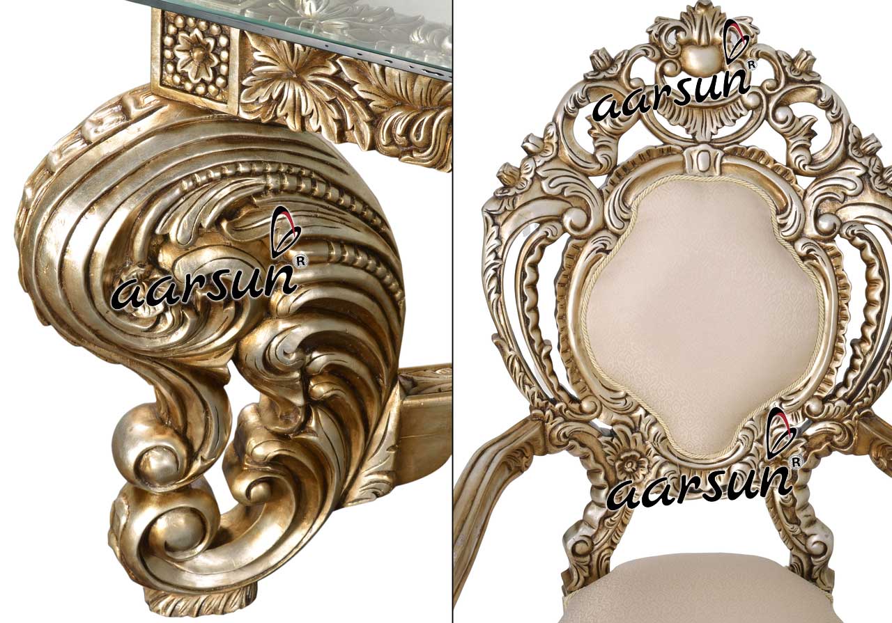 Handcrafted Dining Set in Royal Finish view 4