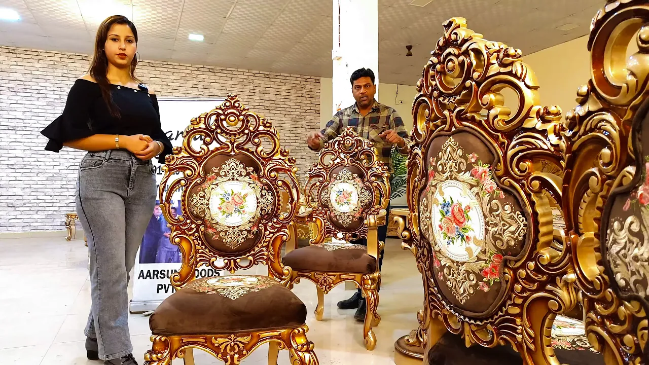 लक्ज़री डाइनिंग रूम फ़र्निचर 8 सीटर