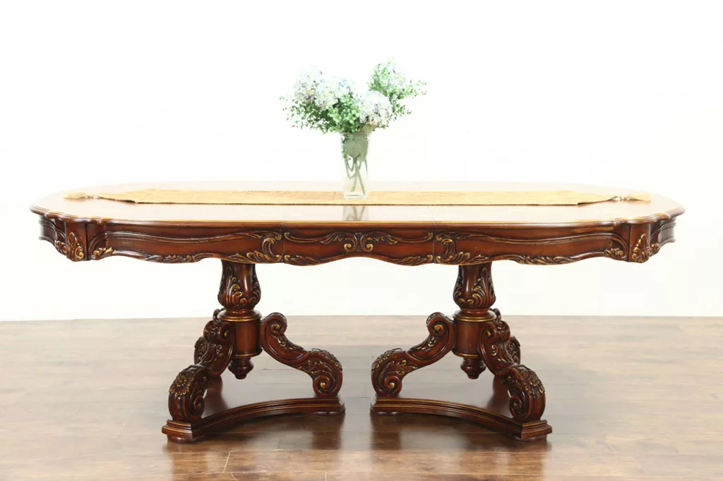 Wooden Handcrafted 6 Seater Dining Set view 3