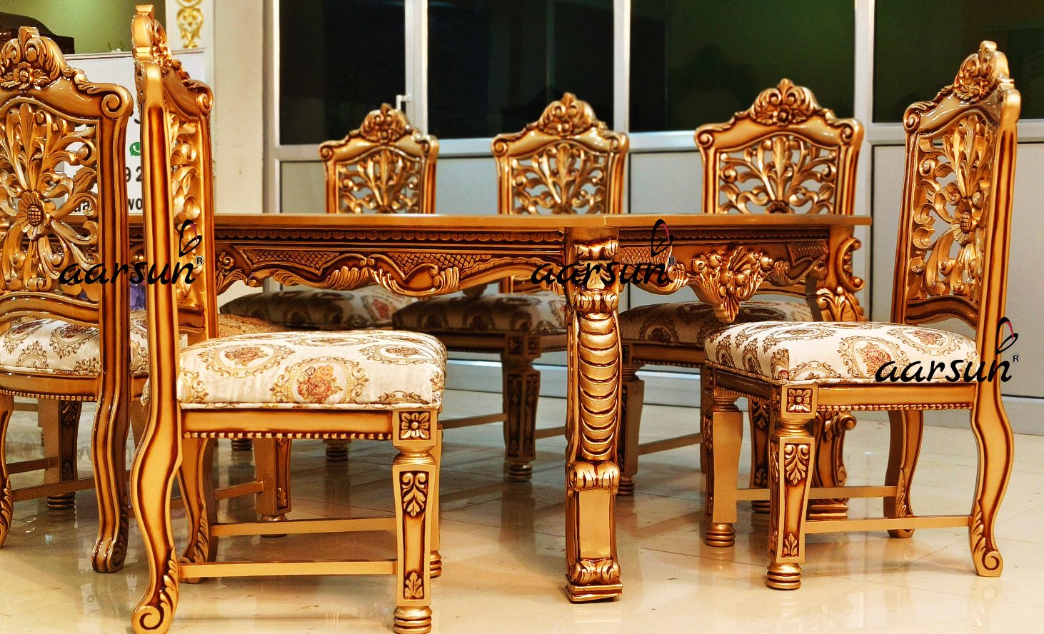 Gold Rush Dining Set in Teak Wood view 6