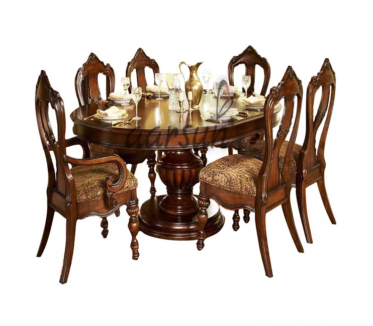 6 Seater Wooden Dining Furniture for home view 3