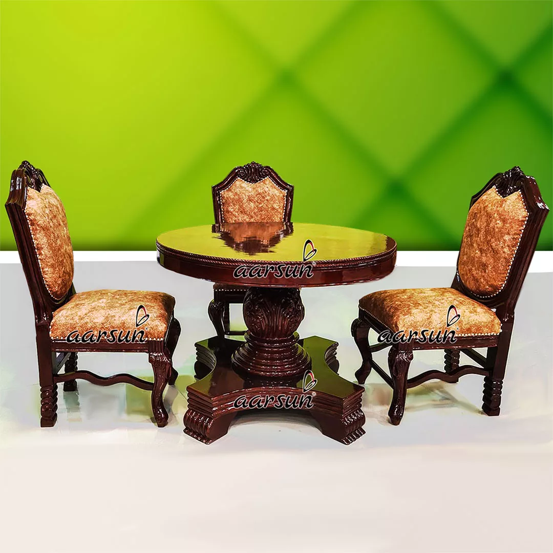 Classic 4 Seater Round Dining Set