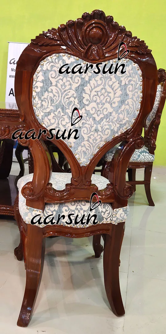 Classic Round Dining with 6 Chairs & Round Top Table view 5