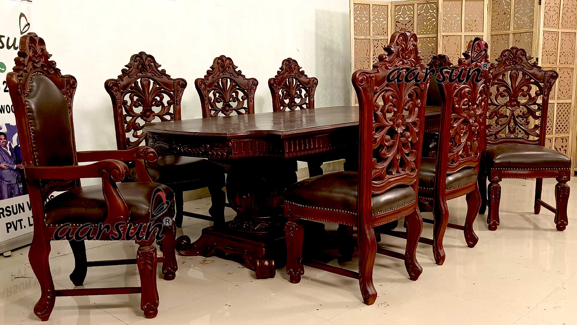 Classic Style Wooden Dining Set view 3