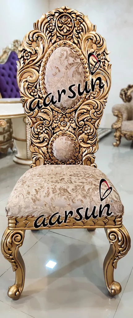 Gold Dining Set 6 Seater view 5