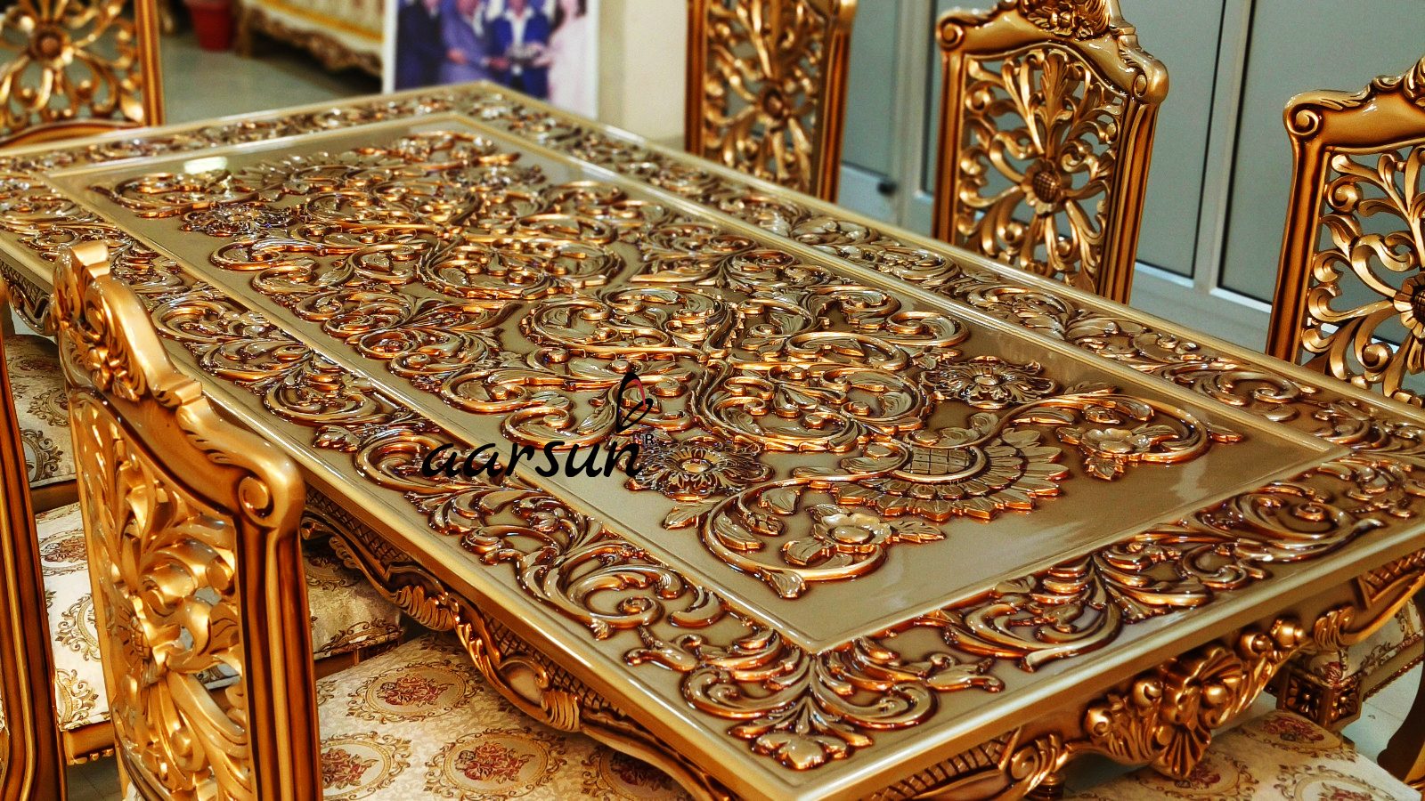 Gold Rush Dining Set in Teak Wood view 4