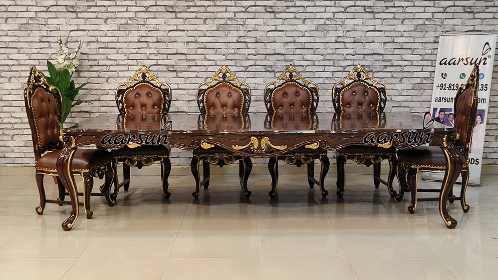 Hand-Carved Dining Set for a Dining Room view 11