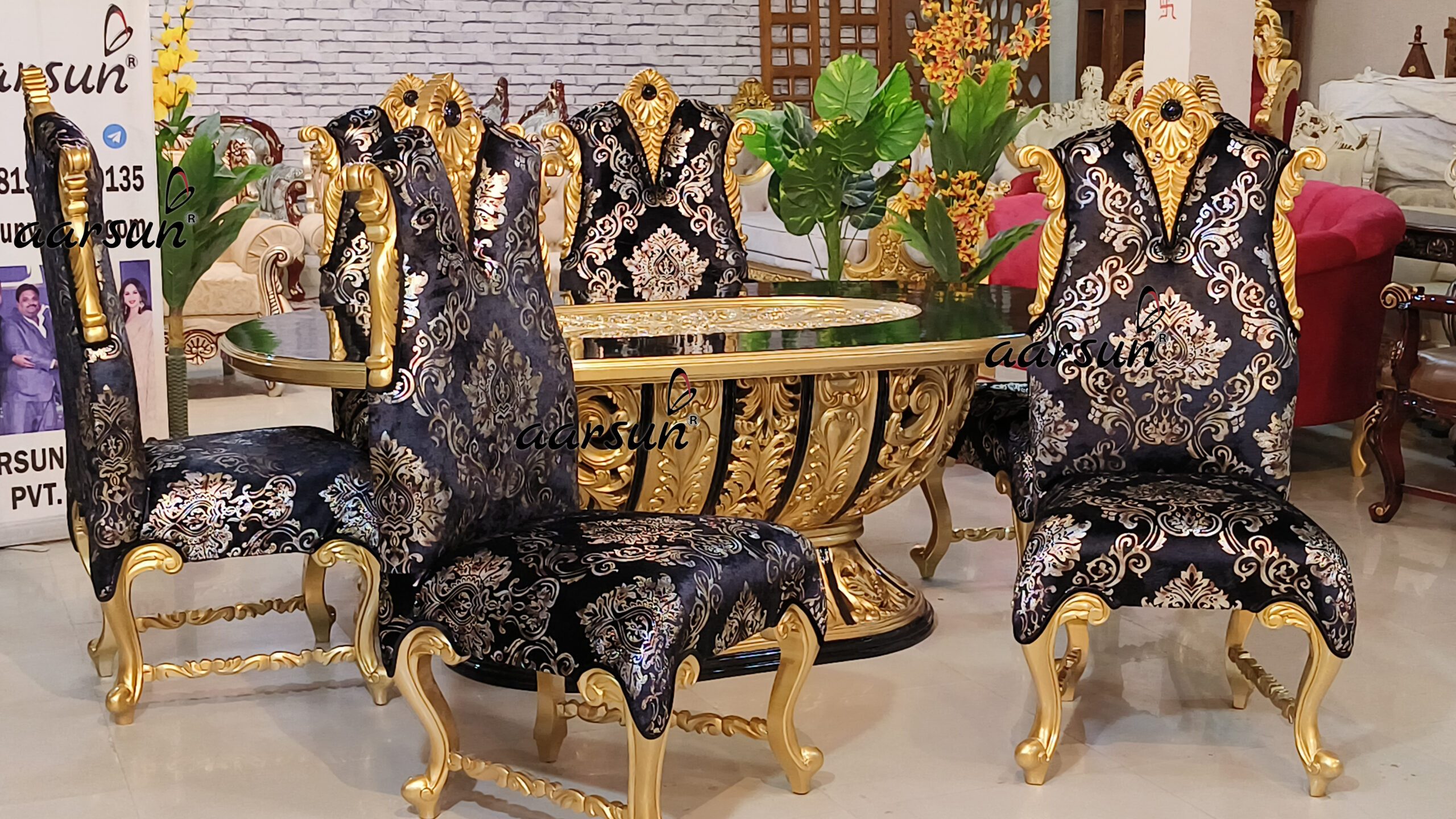 Italian Design Dining Table with Video view 5