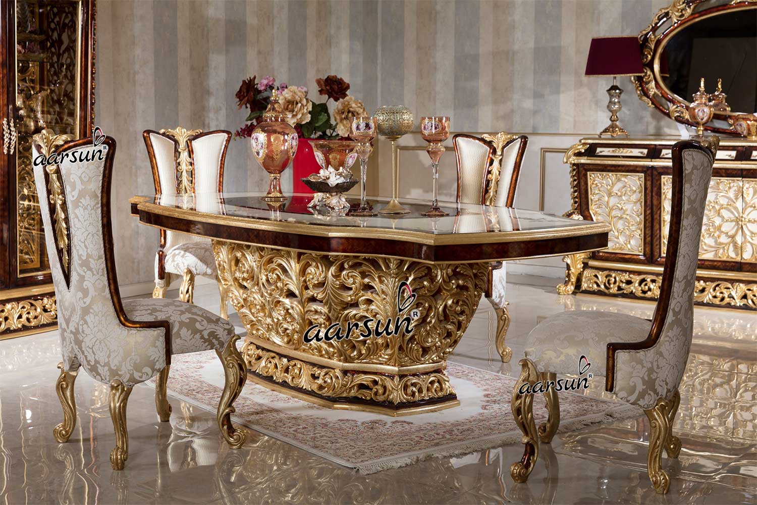 Kolkata Dining Set Royal Furniture view 3