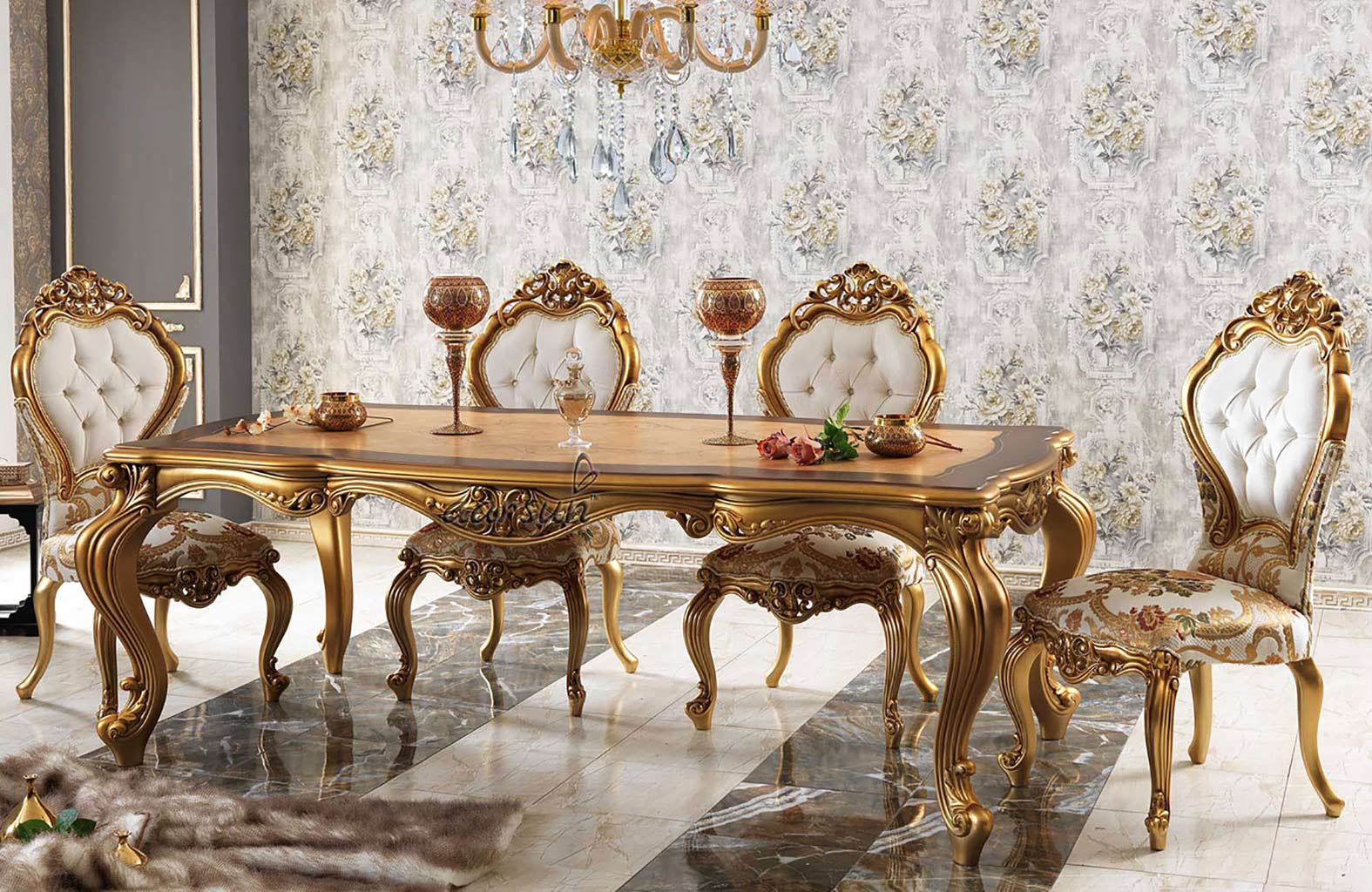 Luxury Dining Set with Royal Touch
