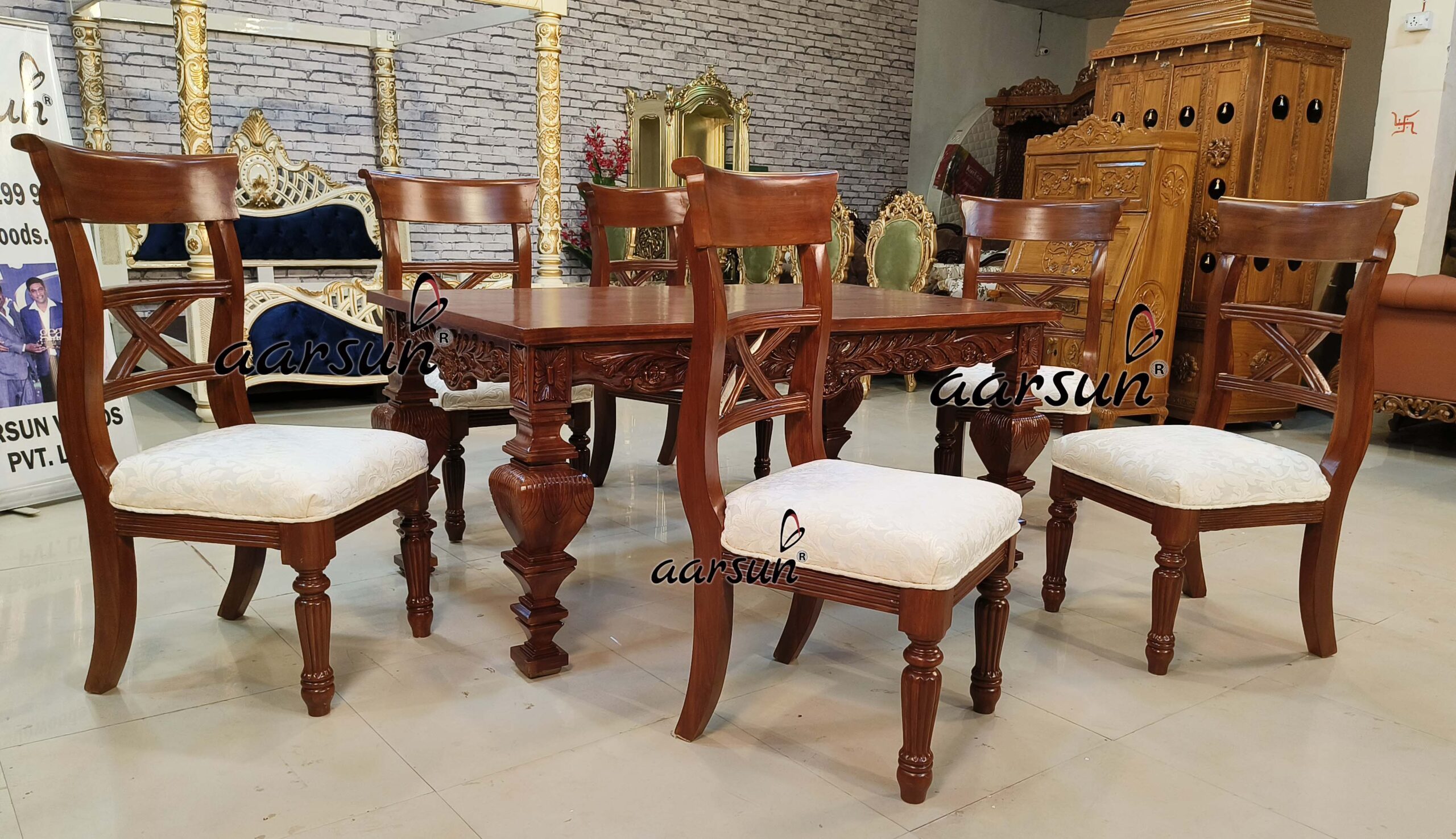 Mid-Century 6 Seater Dining Set view 4