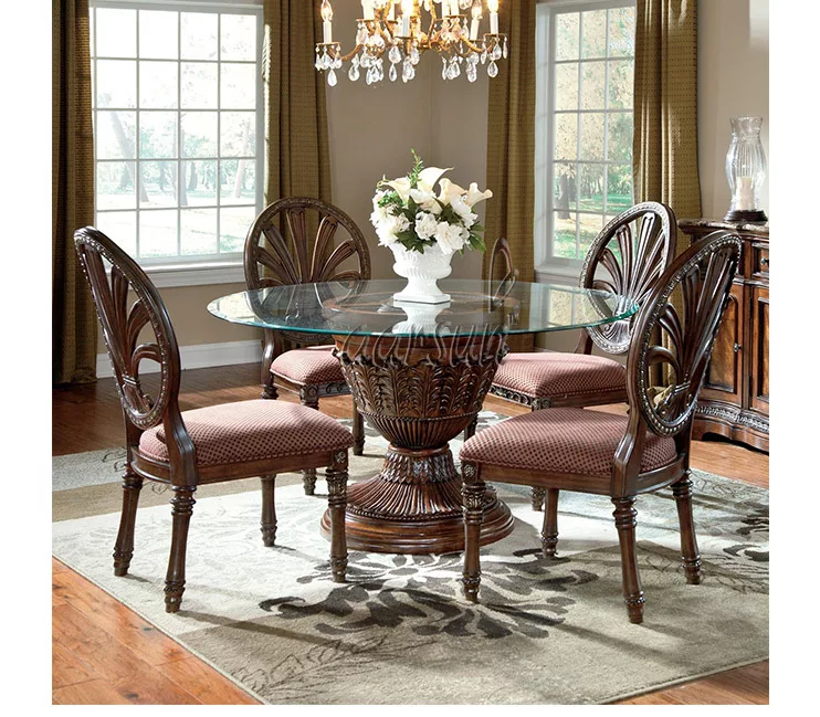 Wooden Handcrafted 4 Seater Dining Set