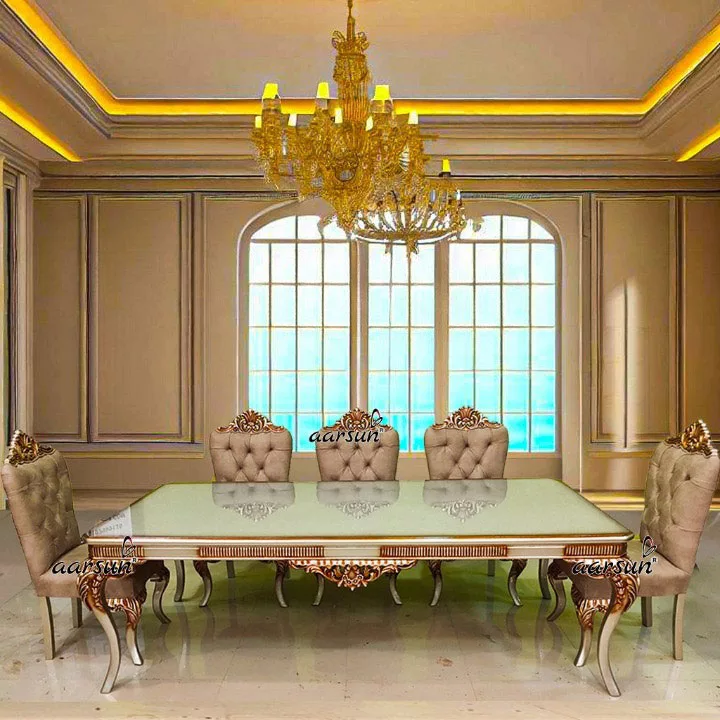 Wooden Royal Luxury Dining Set